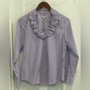Gap ruffled collar shirt